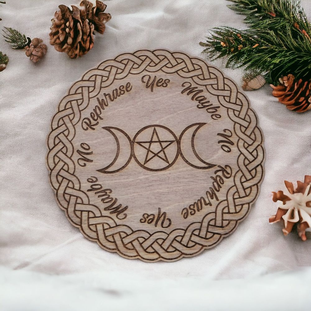 Celtic Knot Triple Moon Pendulum Board